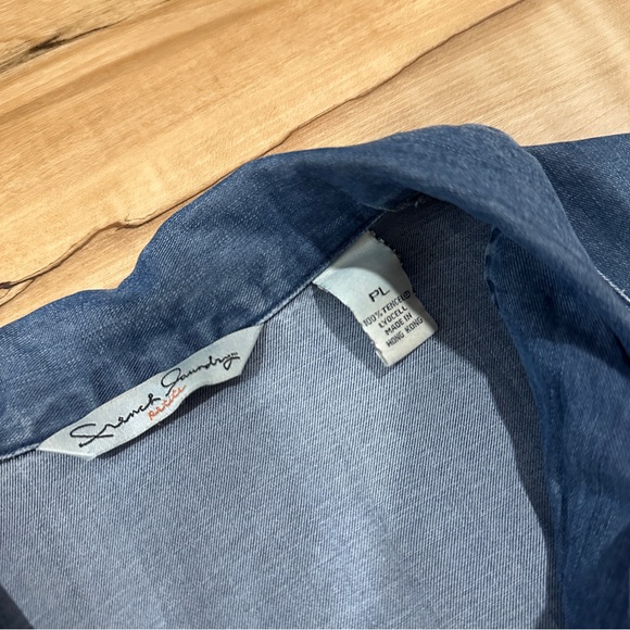 Vintage French Laundry Petites Button Up Top - Picture 4 of 5